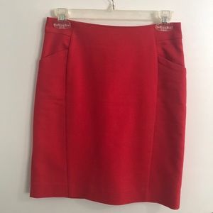 Red skirt